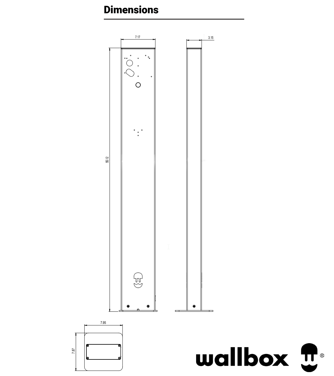 Wallbox Eiffel Basic Dual Port Pedestal
