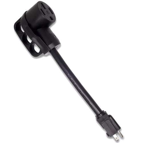 Inteset - NEMA 5-15P to 14-50R EV Adapter Cord ~ 12in (Not for use with RVs)