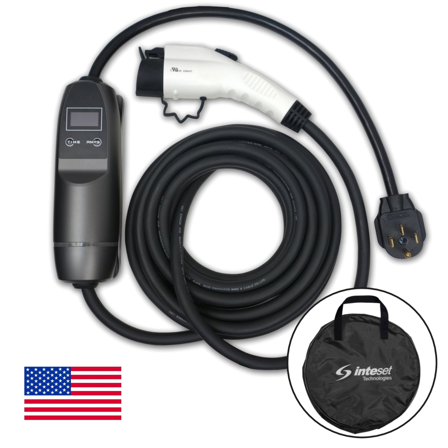 Inteset 10 to 32 Amp Portable EV Charger
