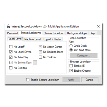 Secure Lockdown - Multi Application Edition for Windows 10 and 11