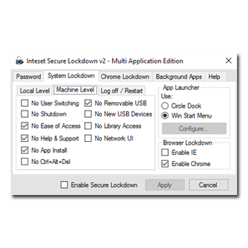 Secure Lockdown - Multi Application Edition for Windows 10 and 11