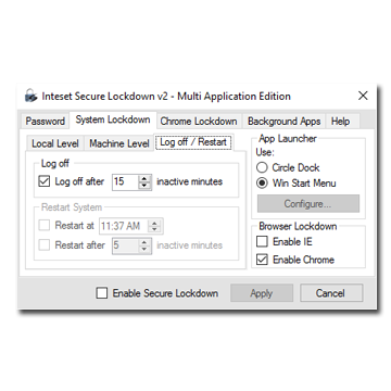 Secure Lockdown - Multi Application Edition for Windows 10 and 11