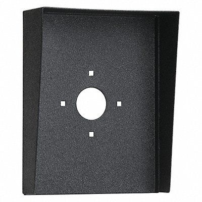 Card Reader Cover for Gooseneck Pedestal, 10" x 8", Steel, Black Powder Coated
