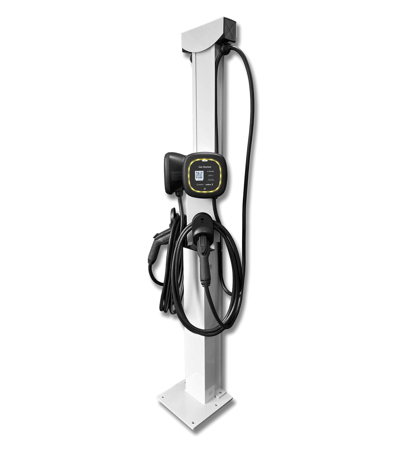 EV Charger Dual, With Retractable Cable Management System