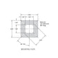 Gooseneck Pad Mount Pedestal for Card Readers and Access Control Keypads (42 & 48 inch height) Requires extra shipping.