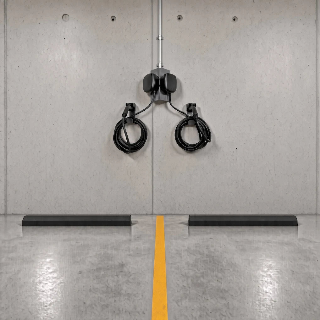 Front Facing Mount for Universal Pedestal for Level 2 EV Chargers (V Shape Mounting Only)