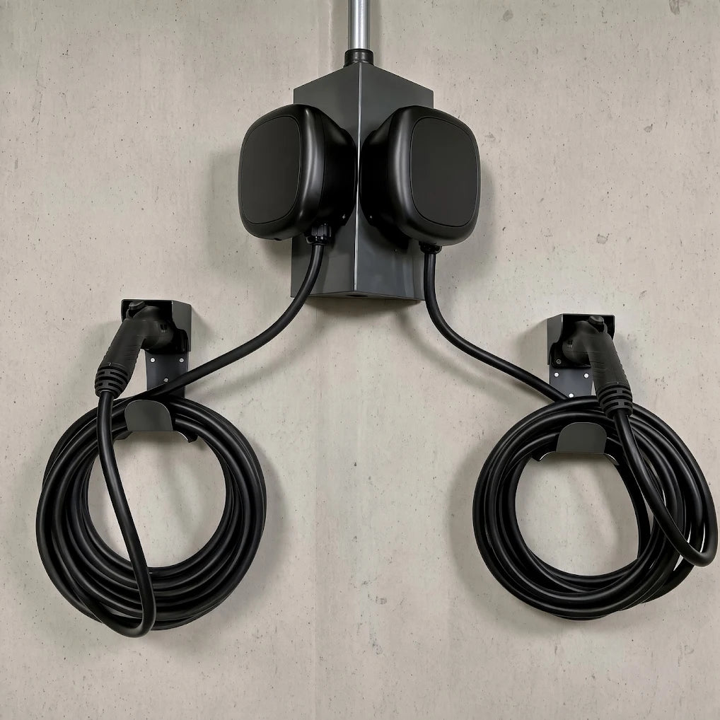 Front Facing Mount for Universal Pedestal for Level 2 EV Chargers (V Shape Mounting Only)