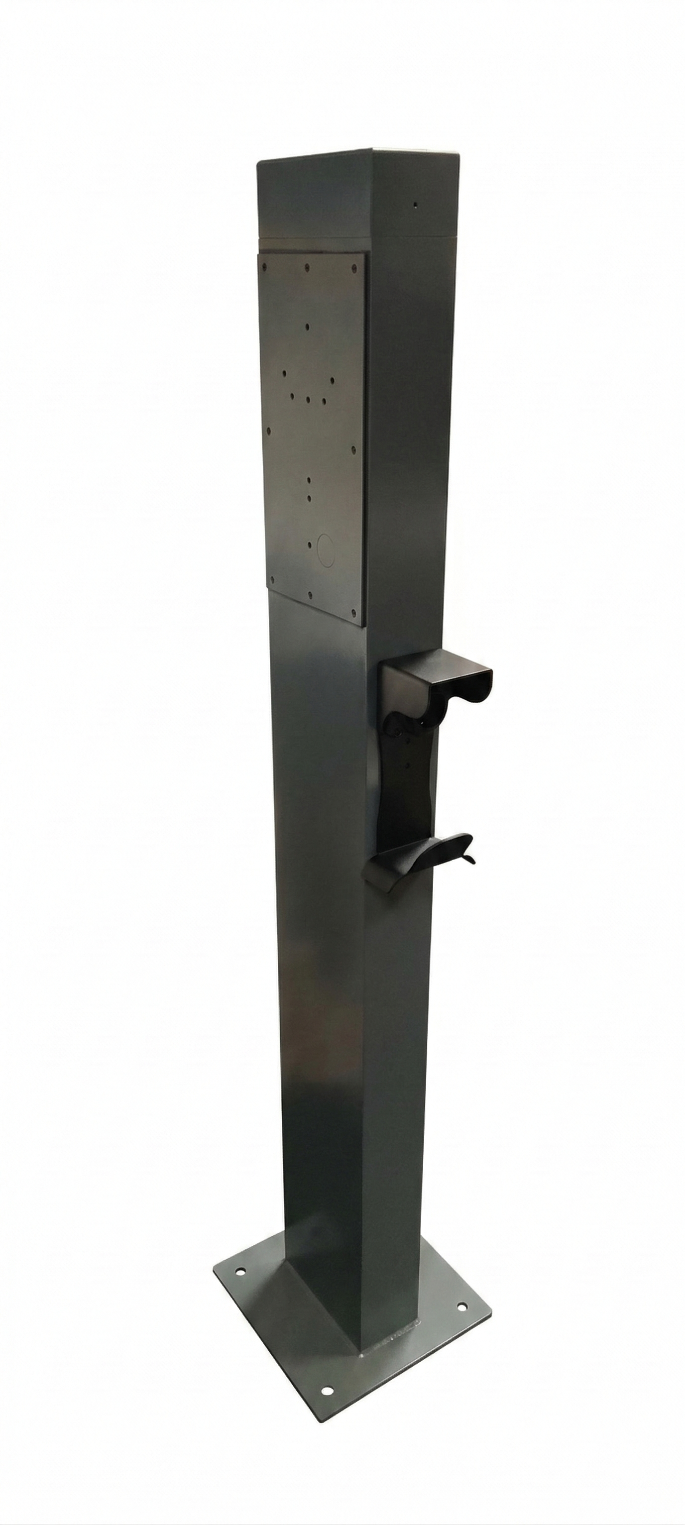 Universal Dual Pedestal for Level 2 EV Chargers without Dual CMS