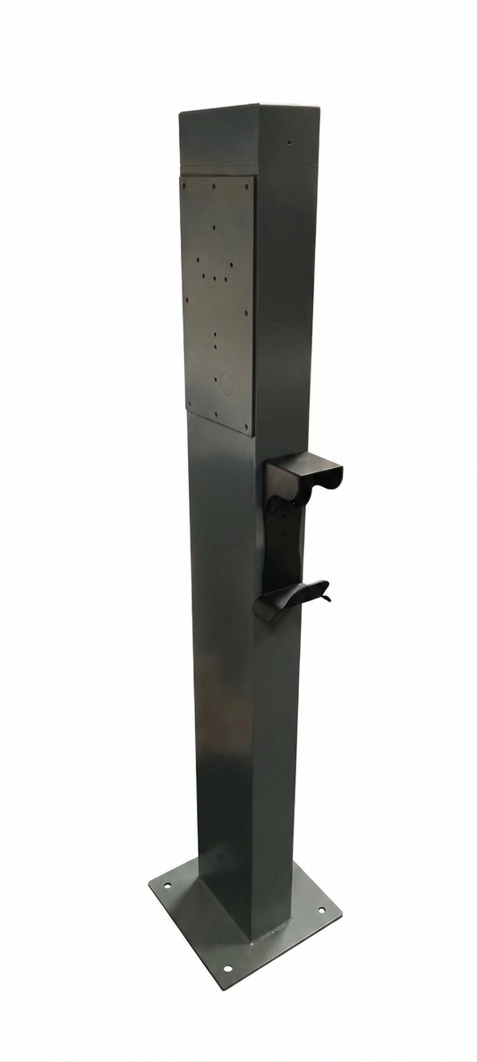 Universal Dual Pedestal for Level 2 EV Chargers without Dual CMS