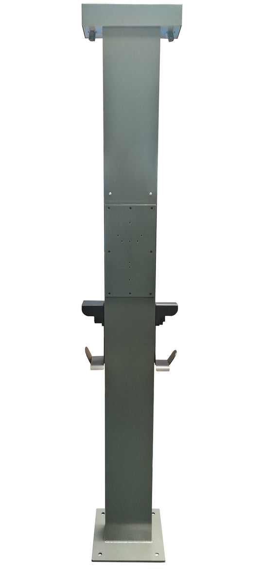 Universal Dual Pedestal for Level 2 EV Chargers with Dual CMS