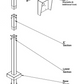 Gooseneck Pad Mount Pedestal for Card Readers and Access Control Keypads (42 & 48 inch height) Requires extra shipping.