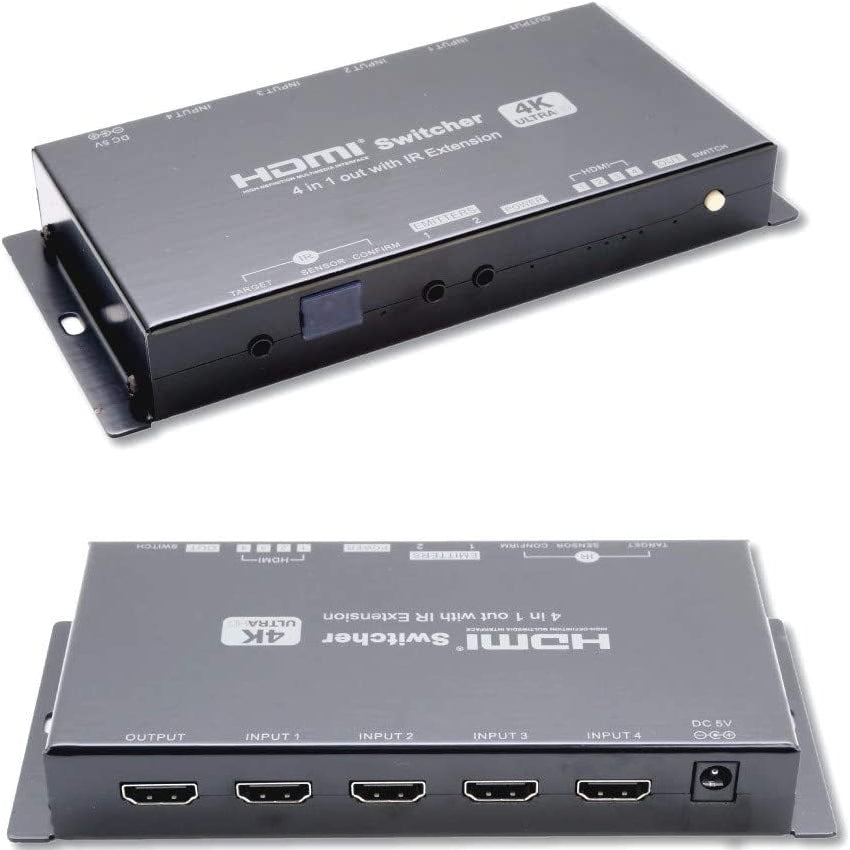 Inteset - 4K HDMI Switch & IR Repeater~ 4 Port