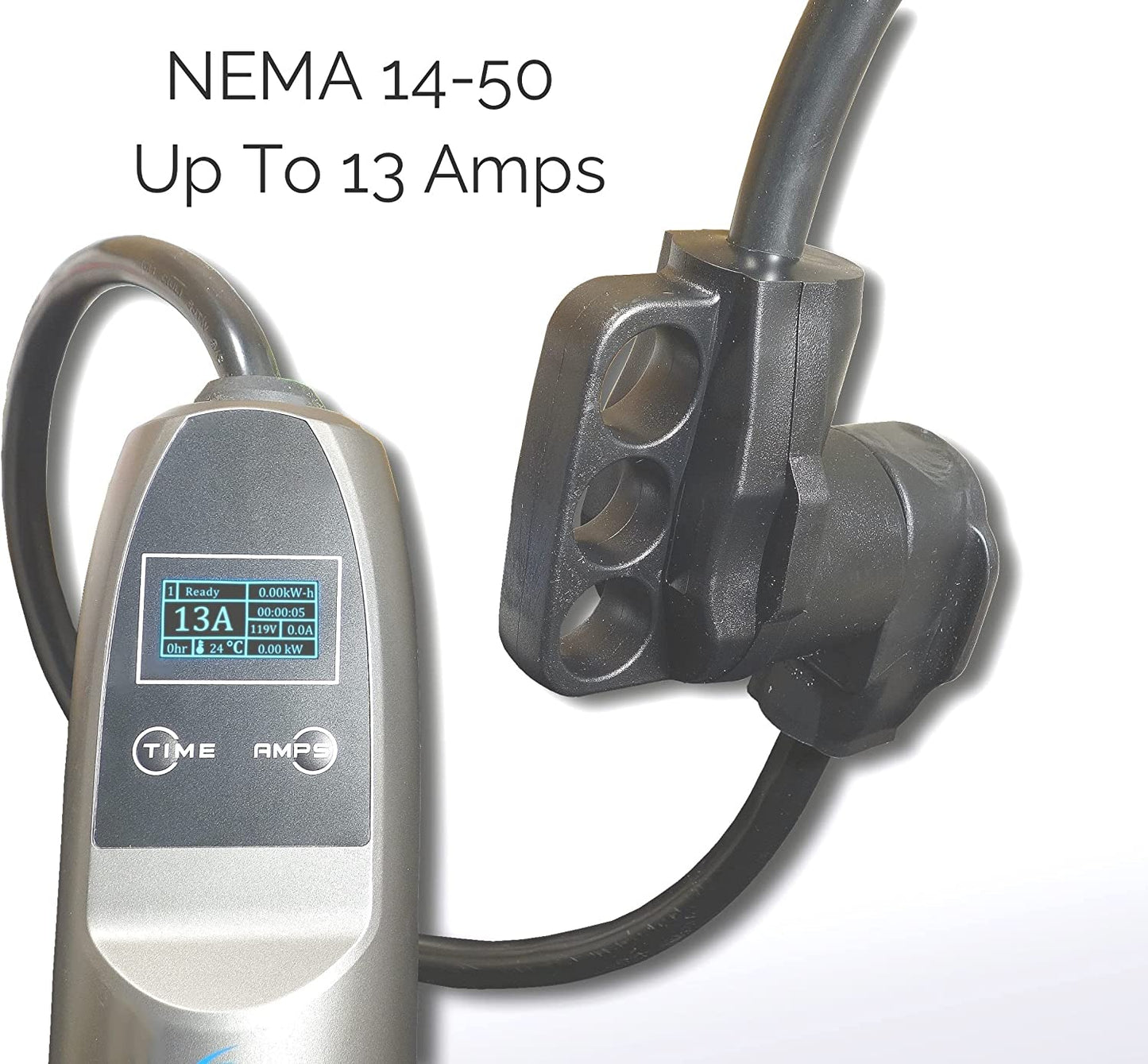 Inteset - NEMA 5-15P to 14-50R EV Adapter Cord ~ 12in (Not for use with RVs)