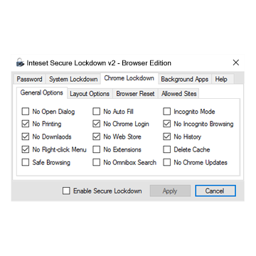 Secure Lockdown - Browser Edition for Windows 10 and 11