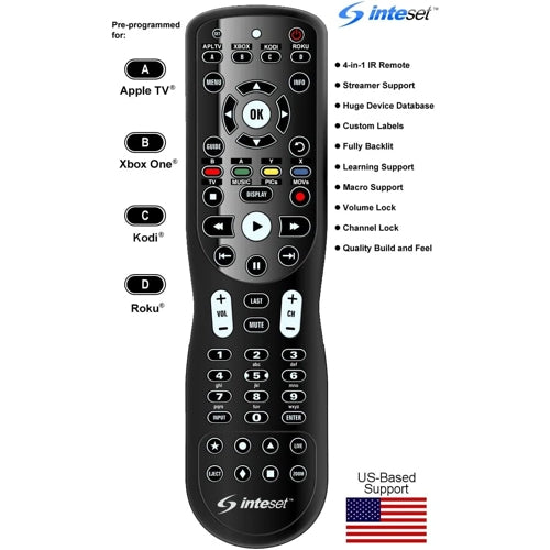 Intec Remote Control Inteset - Universal Remote (INT422) – Inteset Technologies